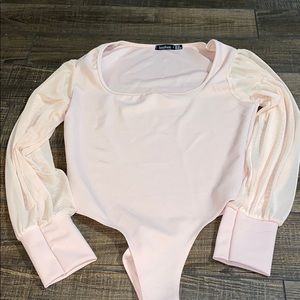 Pink bodysuit